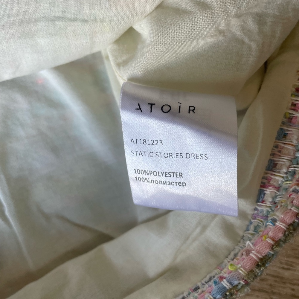 Atoir “Static Stories” Tweed Bodycon Mini Dress - Picture 4 of 6